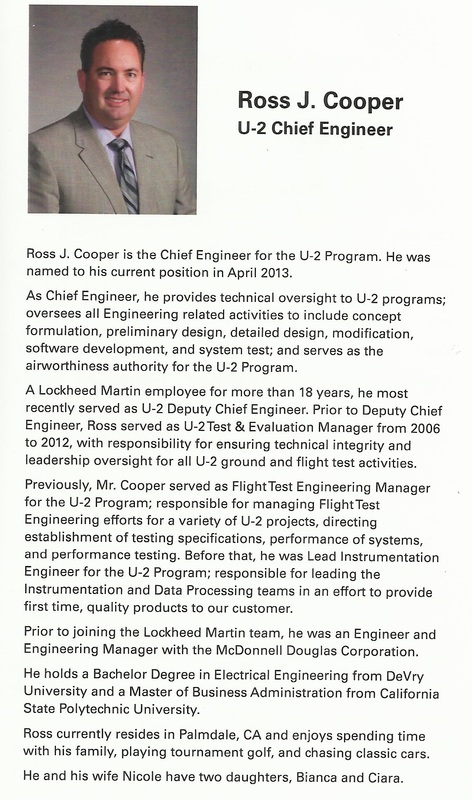 Ross J. Cooper, U-2 Chief Engineer